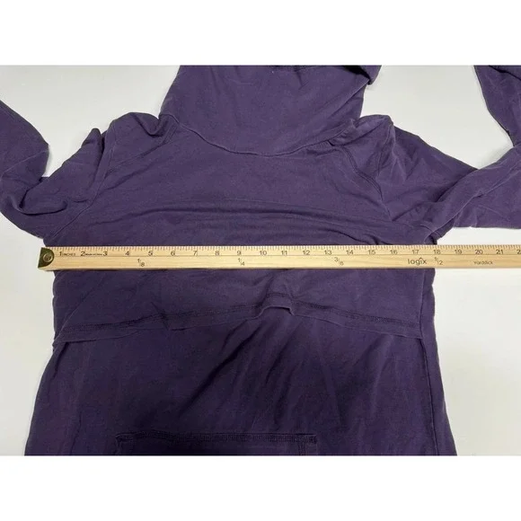 2 Latched Mama Purple Cowl Neck And Hooded Gray Sweatshirt size Large - Picture 12 of 15